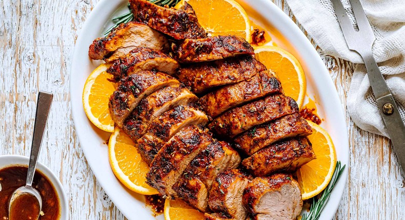 Juicy and tender pork tenderloin roast