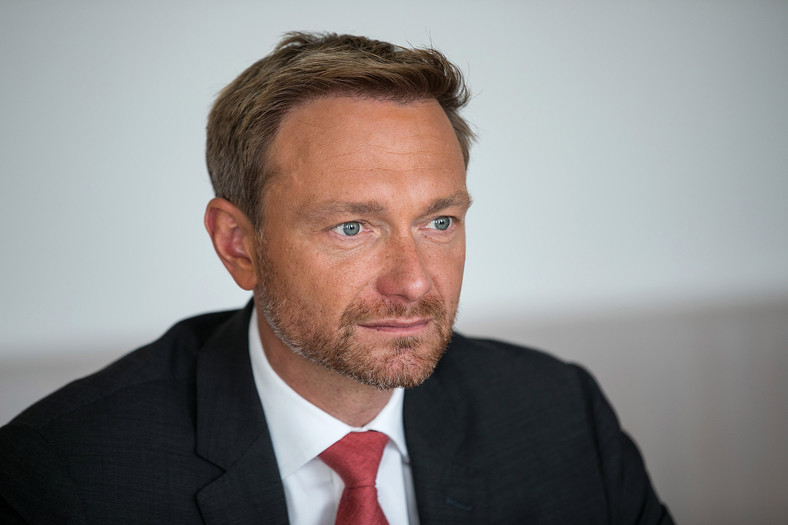 Christian Lindner, szef liberalnej FDP, Berlin, 31.08.2017