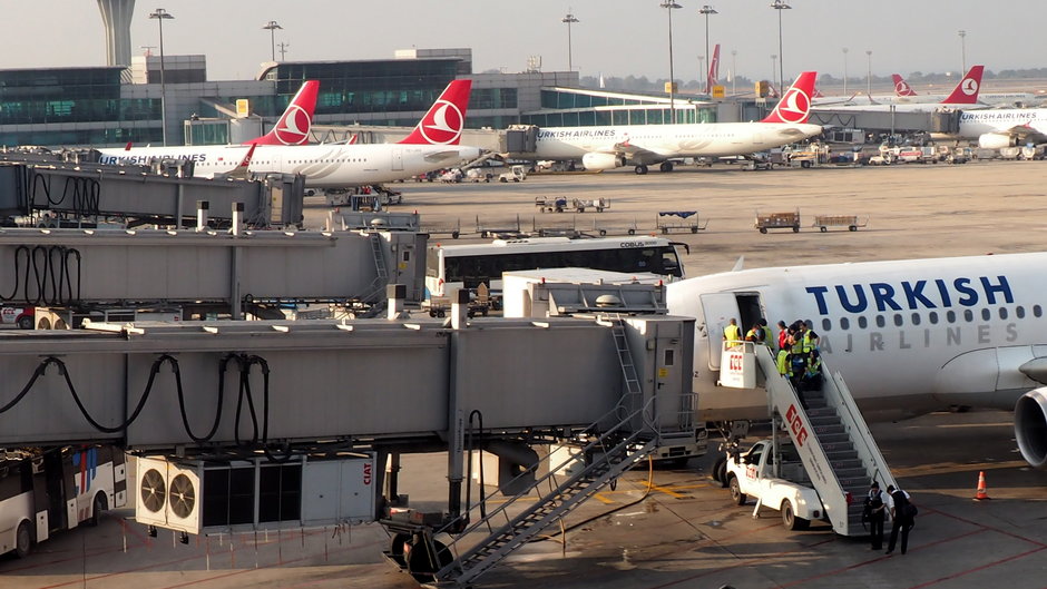 Lotnisko w Stambule, Turcja 