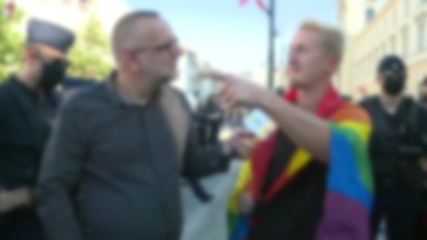 Uczestnik kontrmanifestacji środowisk LGBT: jestem bardziej prawicowy, ale dzisiaj stoję tutaj