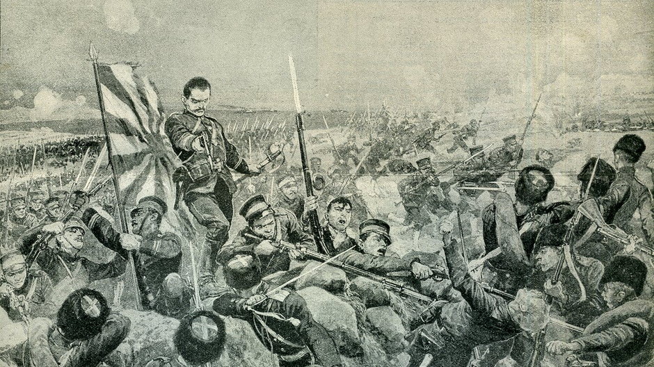 Japoński atak na okopane siły rosyjskie, 1904 r