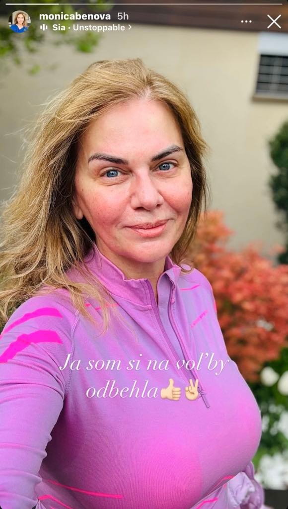 Takto išla voliť Monika Beňová.