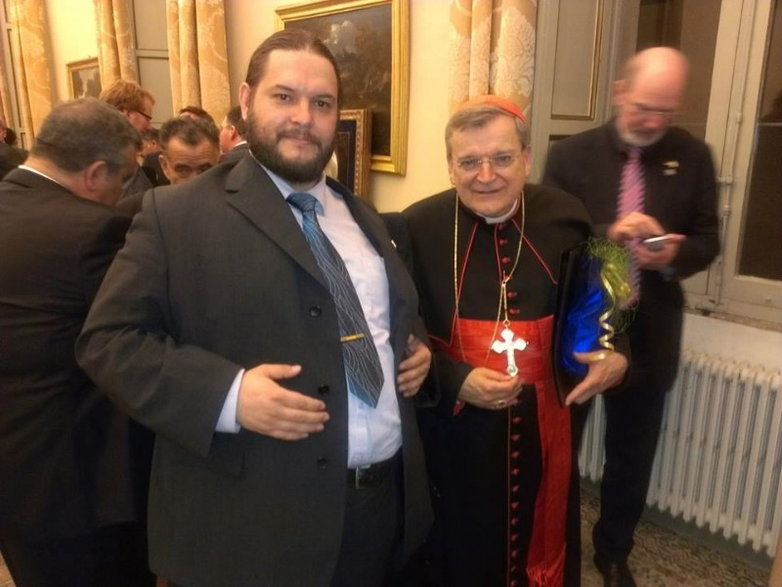 Paweł Parfientiew i kardynał Raymond Leo Burke