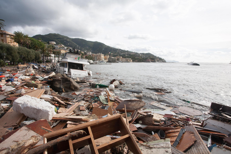 Silny sztorm w Rapallo