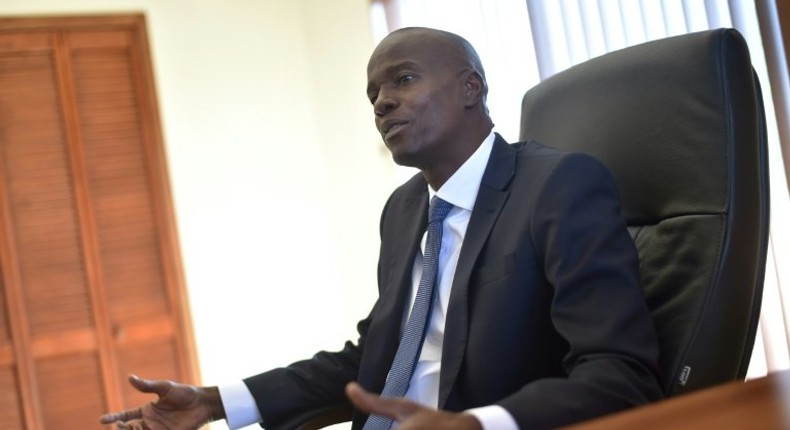 Jovenel Moise, the new president of Haiti according to the country's preliminary election results, speaks during an interview with AFP, in the commune of Petion Ville, in the Haitian capital Port-au-Prince