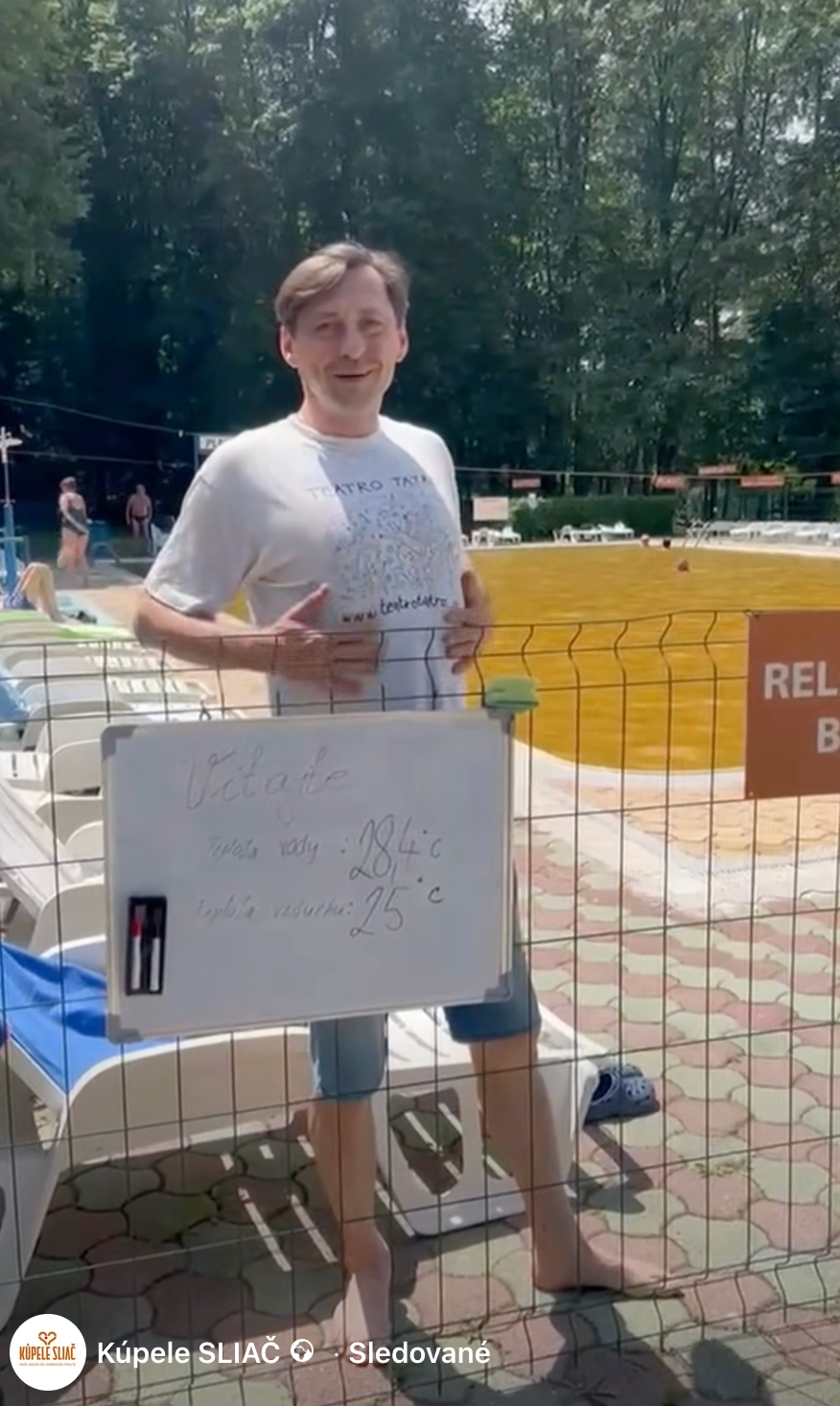 Lukáš Latinák s kolegami pracoval a oddychoval v kúpeľoch Sliač.