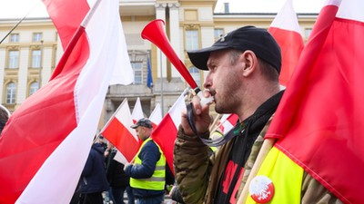 Protest rolników w Warszawie