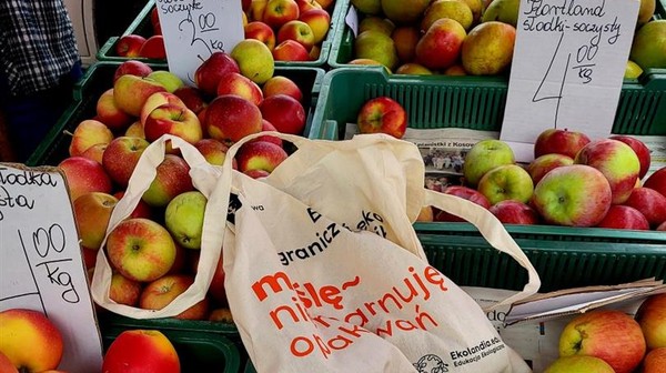 Na targowiskach objętych akcją są ustawione szafy, do których mieszkańcy mogą przynosić własne nadwyżki ekologicznych toreb na zakupy.
