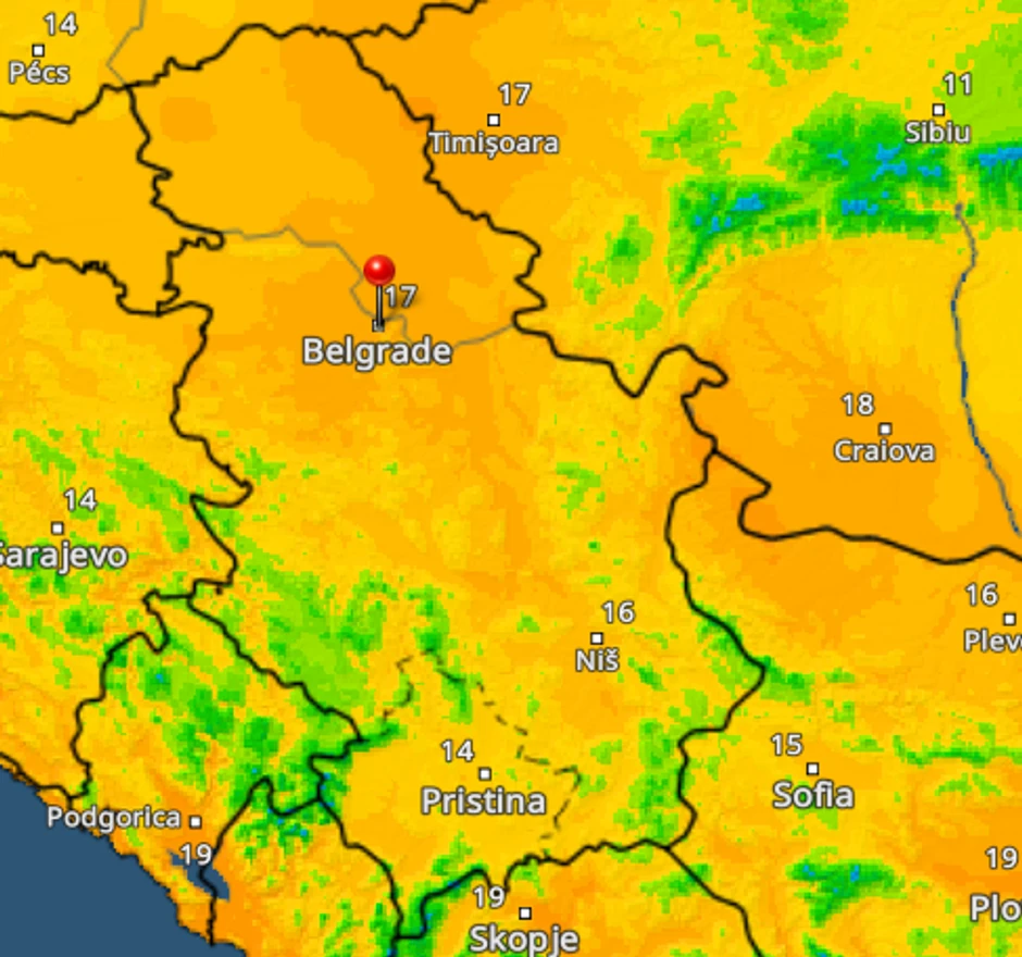 UV indeks u subotu u 14. sati