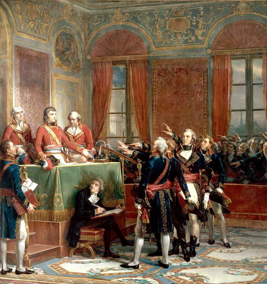 Trzech konsulów w okresie 1799-1804 (od lewej): Cambacérès, Bonaparte, Lebrun