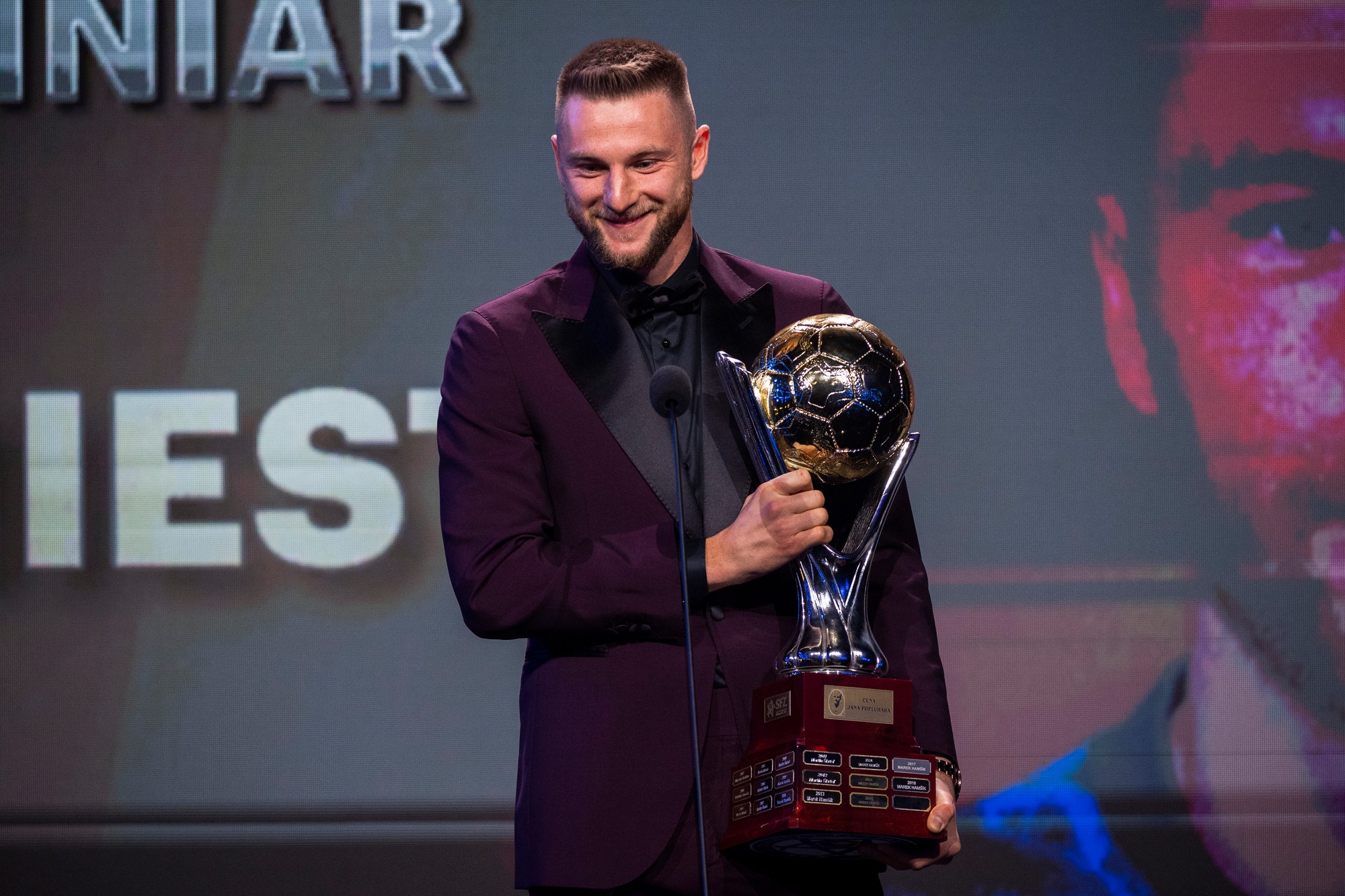 Slovenský futbalový reprezentant Milan Škriniar.