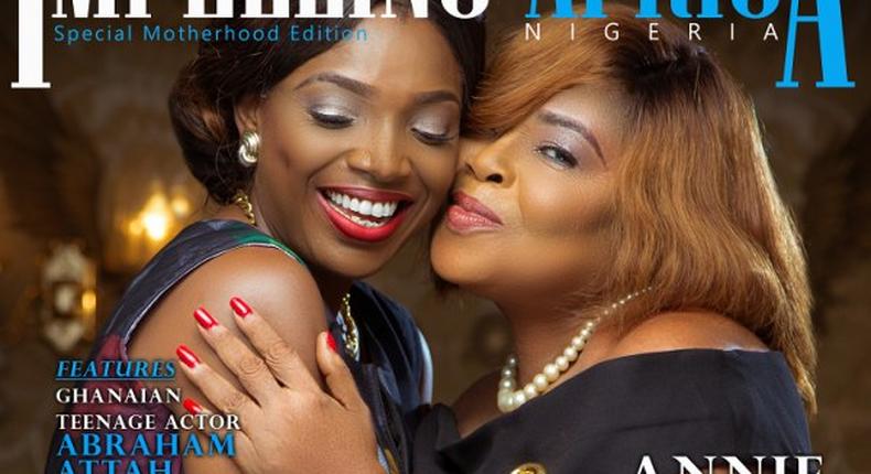 Annie Idibia and mum Grace Essien cover Impelling Africa Magazine