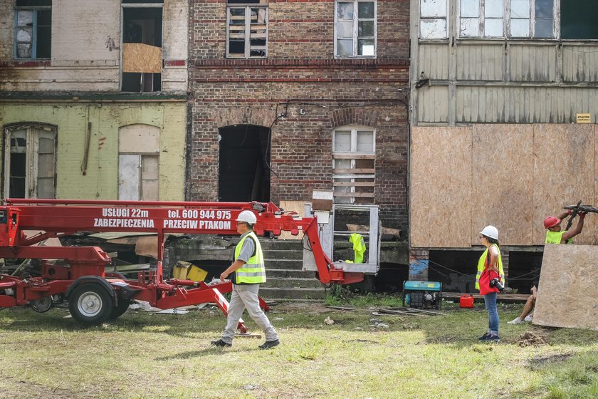 Zajezdnia tramwajow konnych przy alei Grunwaldzkiej w Gdansku