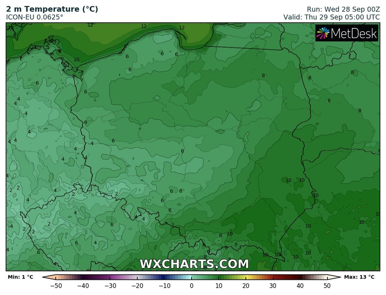 Temperatura będzie zróżnicowana