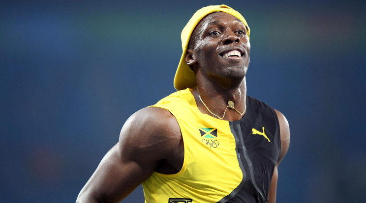 Usain Bolt Tokióban bohóckodott egy kicsit /Fotó: AFP