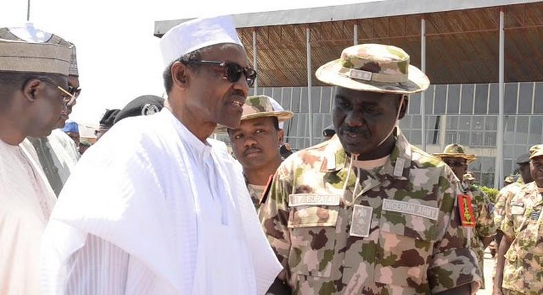 President Muhammadu Buhari arrives in Yola, Adamawa State on November 13, 2015