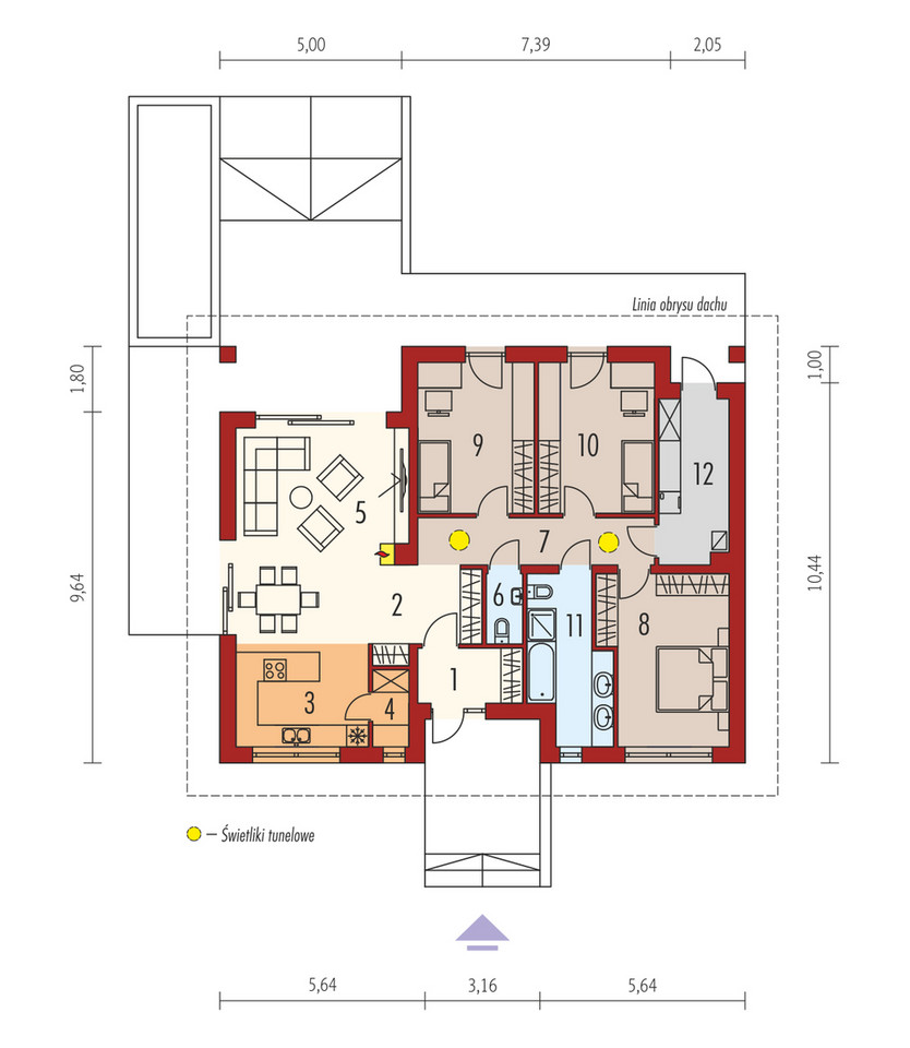 Gotowy projekt domu Mini 4 - plan