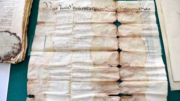 Dokument pergaminowy z 1576 roku - jedna z brzeskich perełek.