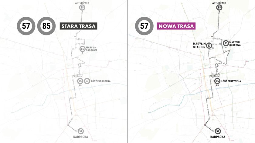 Zmiany tras autobusów i tramwajów MPK w Łodzi 2018