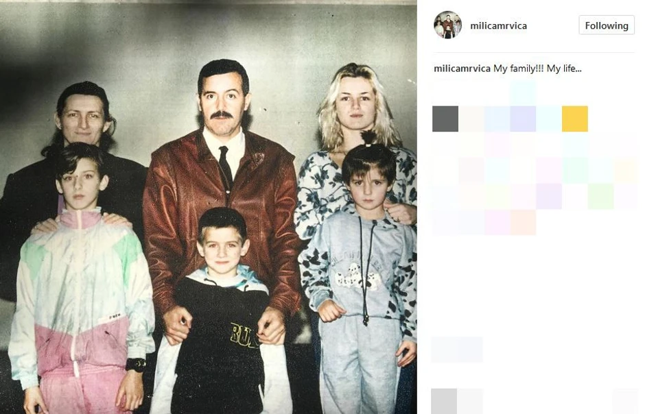 Milica Dabović sa porodicom