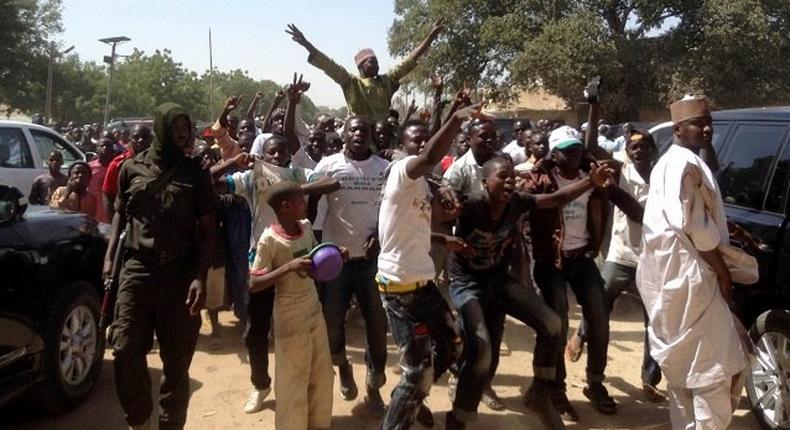 Some youths protesting (Illustration)