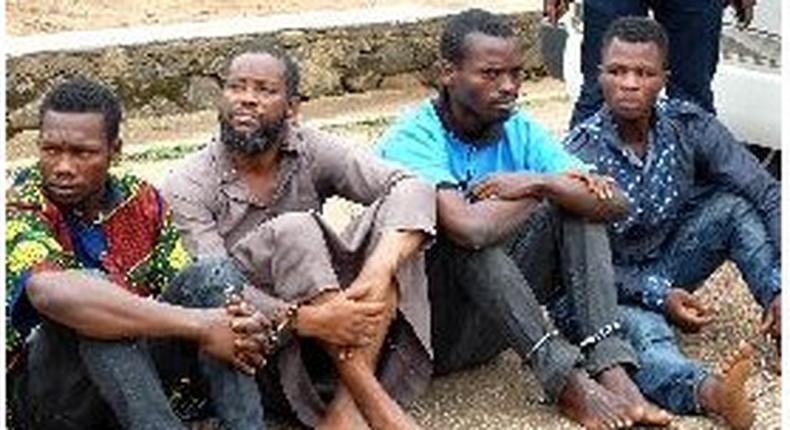 Murderers of Oyo State law maker on parade.