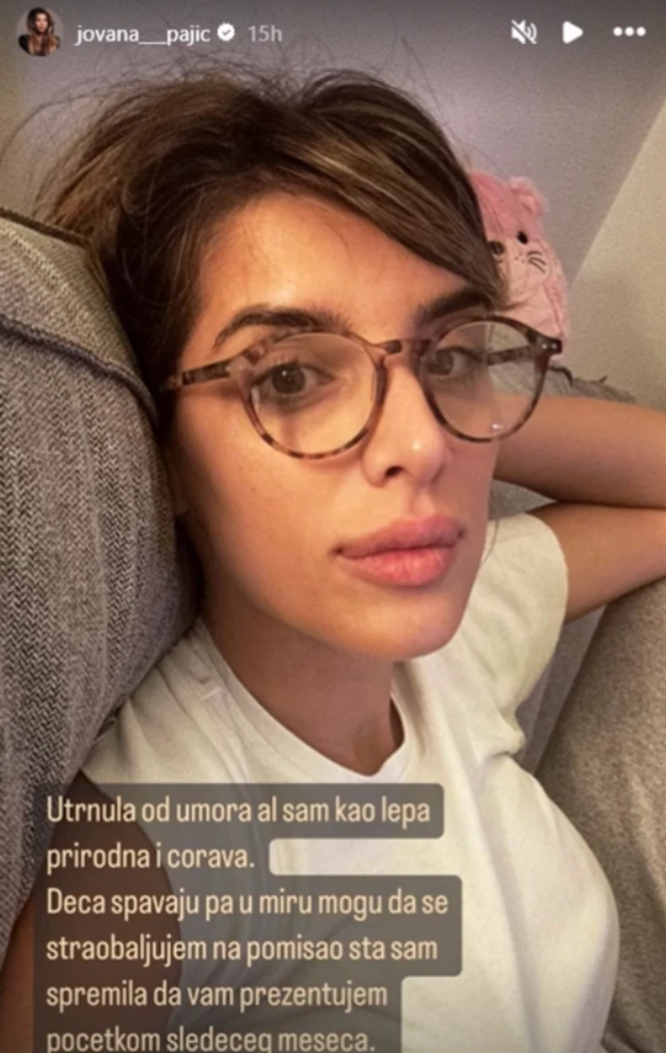 Jovana Pajić bez šminke