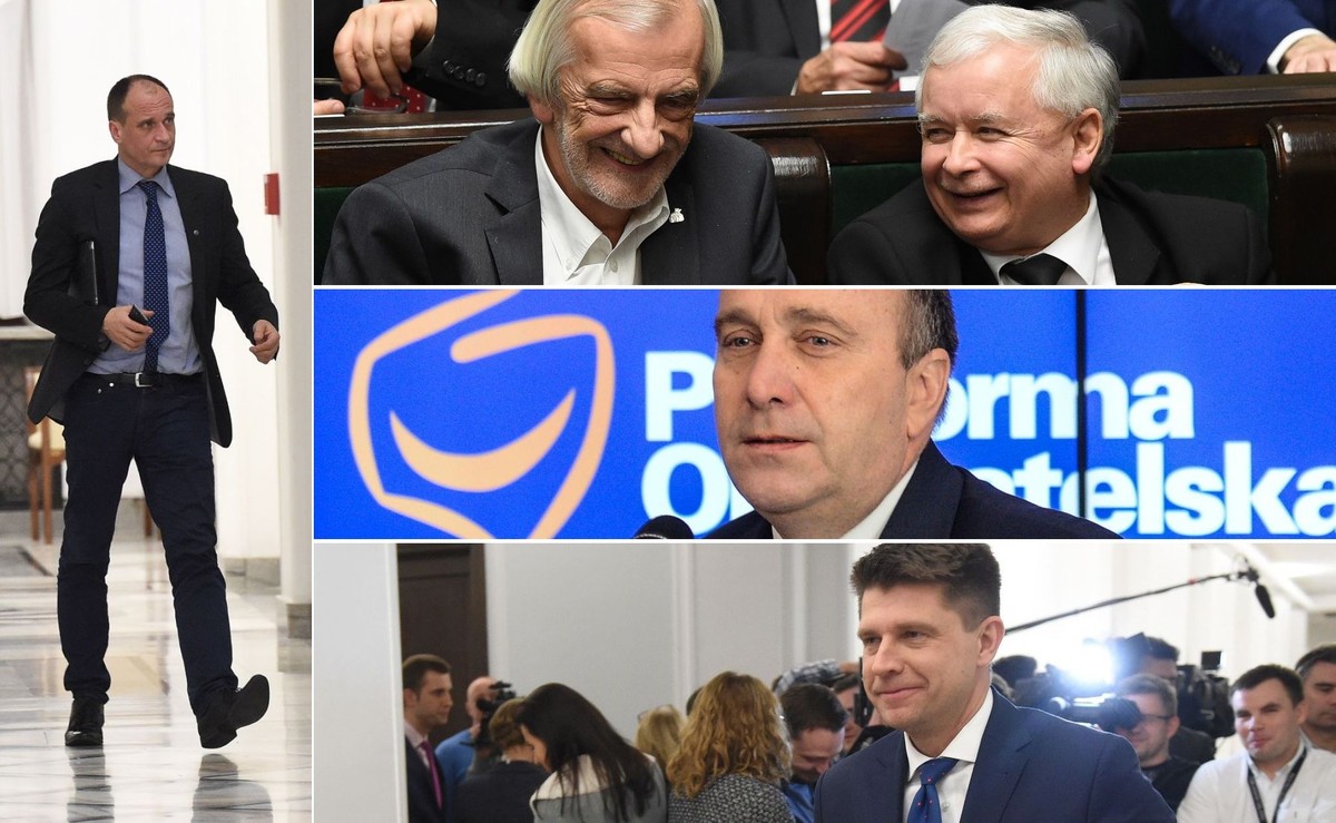 Paweł Kukiz, Ryszard Terlecki, Jarosław Kaczyński, Grzegorz Schetyna, Ryszard Petru