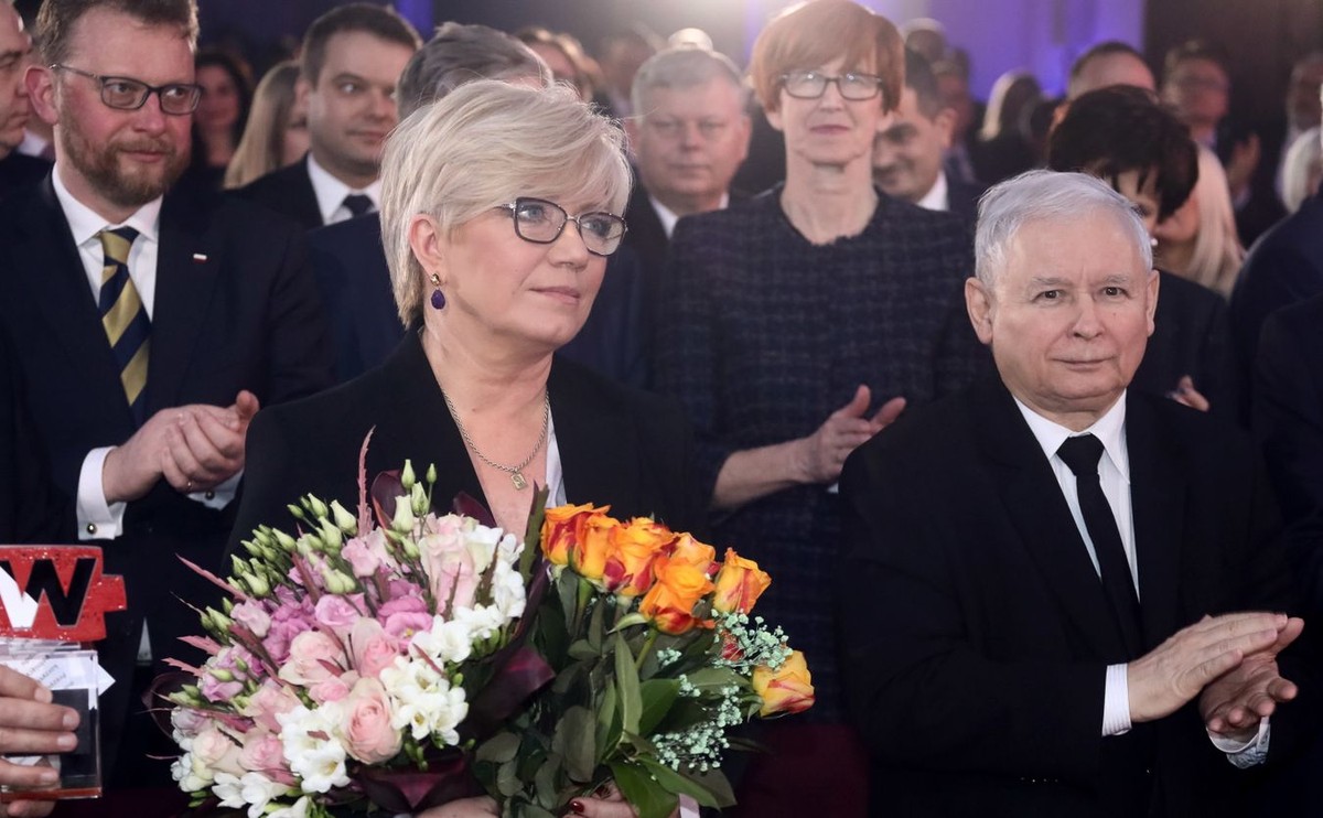 Julia Przyłębska i Jarosław Kaczyński