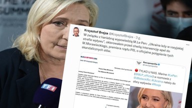 Opozycja reaguje na słowa Le Pen o Ukrainie. Brejza: premier Morawiecki musi je potępić