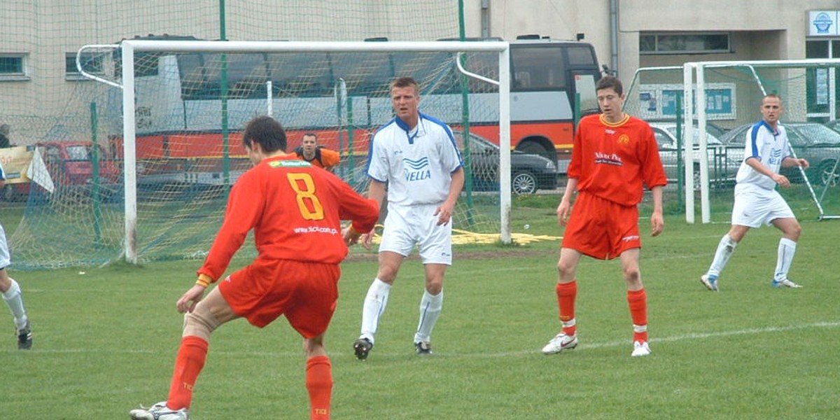 Robert Lewandowski w barwach Delty Warszawa