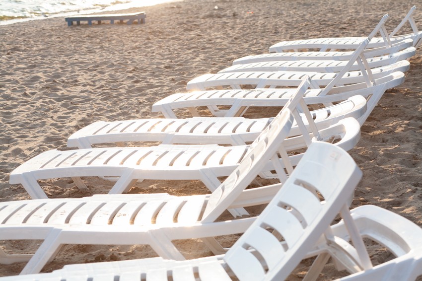 Ležaljke, plaža