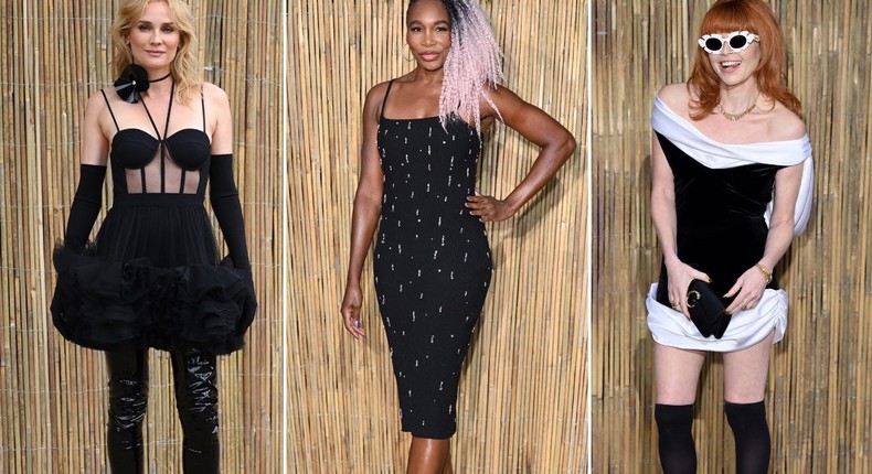 Diana Kruger, Venus Williams, and Natasha Lyonne at the Serpentine Gallery Summer Party on June 27, 2023, in London, England.Karwai Tang/WireImage