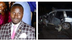 Douglas Matovu was killed in a road crash this Sunday morning in Gomba