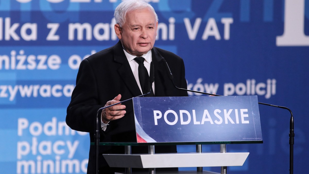 Lublin: Jarosław Kaczyński przemawiał na konwencji PiS