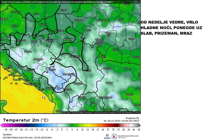 Sledeće nedelje Čubrilo očekuje svežije noći i vedre dane