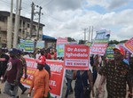PDP leaders storm INEC office to protest Edo poll result, insist Ighodalo won