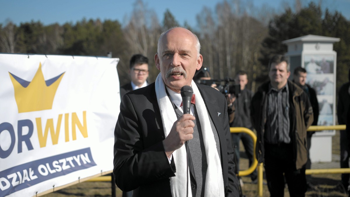 Janusz Korwin-Mikke, pytany przez Monikę Olejnik w "Kropce nad i", potwierdził, że chce być prezydentem, który wzbudza strach. - Chcę być prezydentem twardym, który nie ustępuje. Chcę być prezydentem wszystkich Polaków – konsumentów - powiedział przywódca partii KORWiN. Pytany o kondycję Unii Europejskiej stwierdził, że może być to ostatnia kadencja Parlamentu Europejskiego.