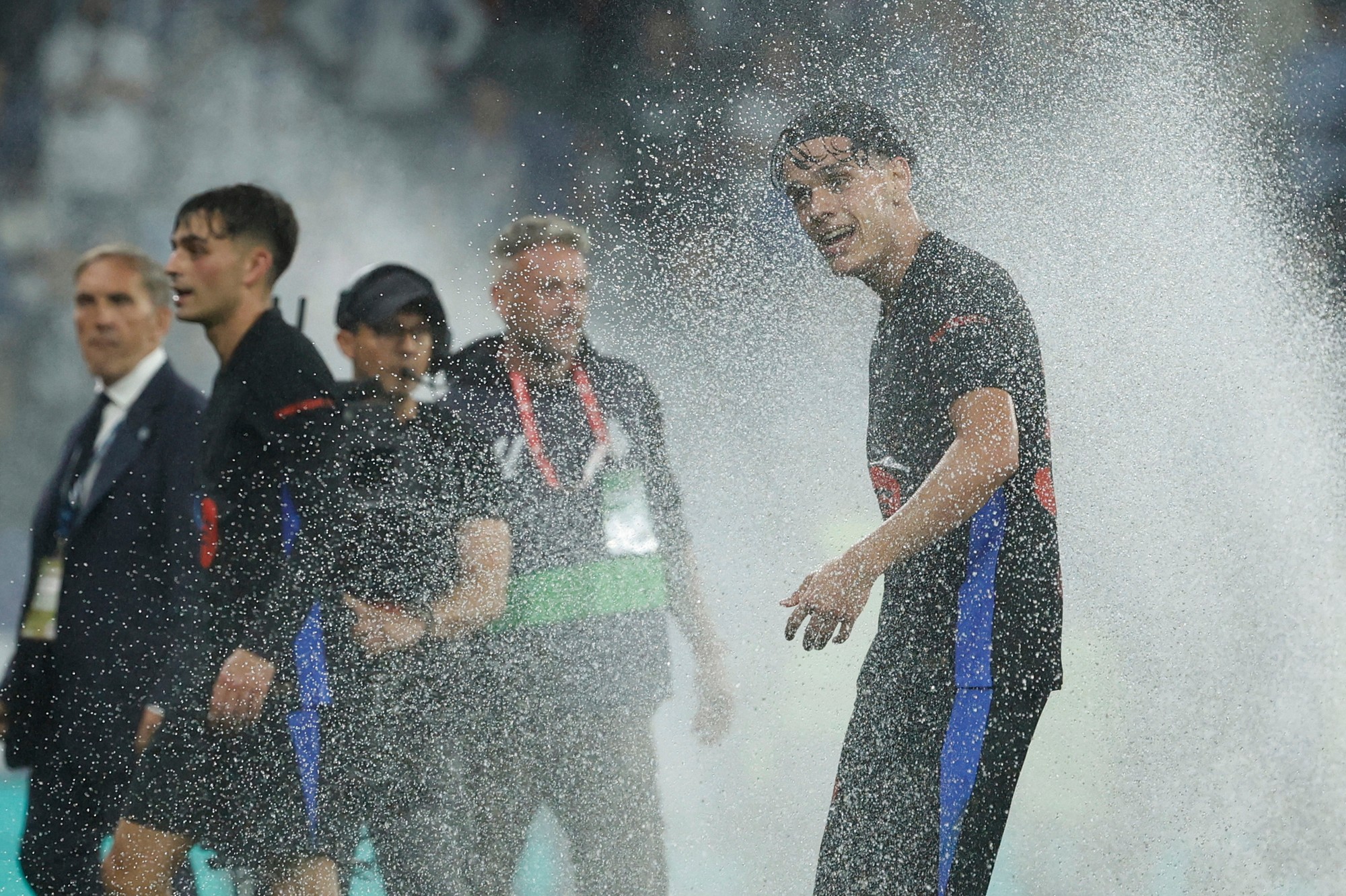 FC Barcelona oslavuje majstrovský titul. 