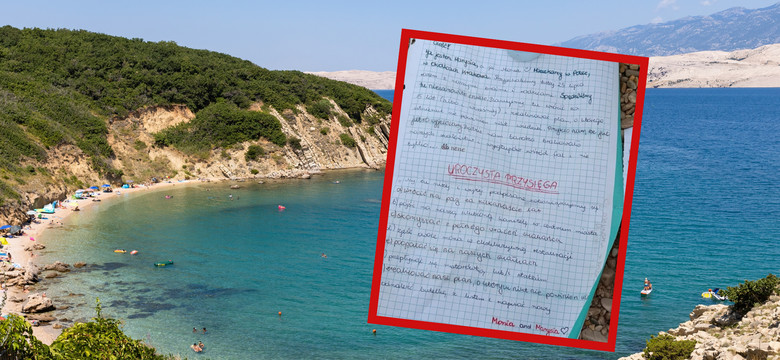 Tajemniczy list w butelce znaleziony na plaży w Chorwacji. "Ja jestem Marysia, a ja Monia"