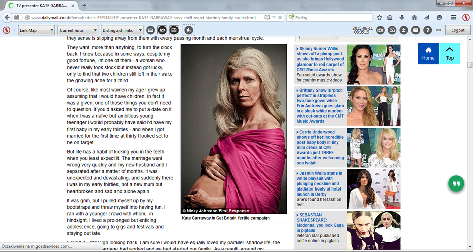 Staruszka zostaje matką