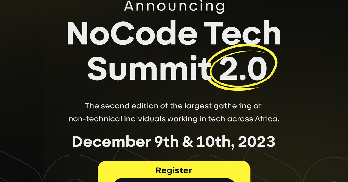 NTIT and Treford Africa announce 2nd edition 'No Code Tech' summit - Vimarsana News