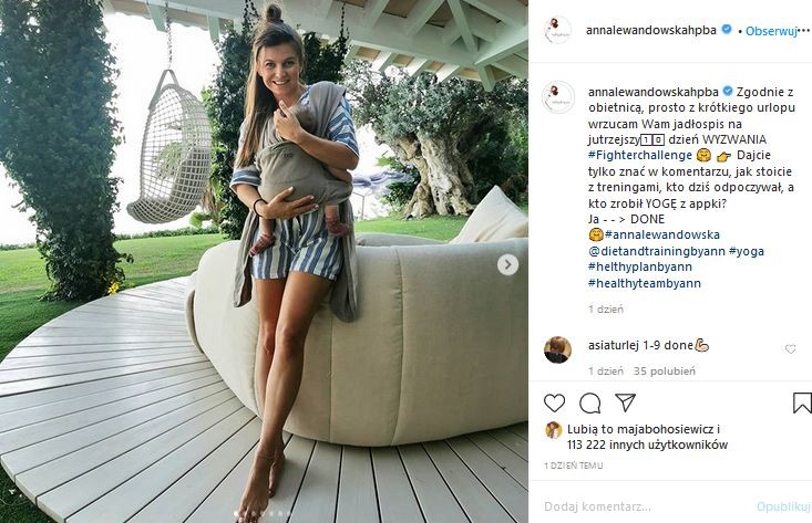 Anna Lewandowska z córką Laurą