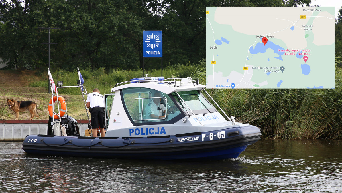 Bytów. 69-latek, którego ciało znaleziono w jeziorze Jeleń, to ofiara zabójstwa