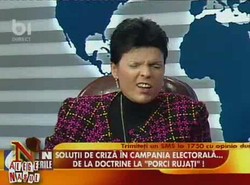 Mokra sprzeczka w rumuńskiej telewizji