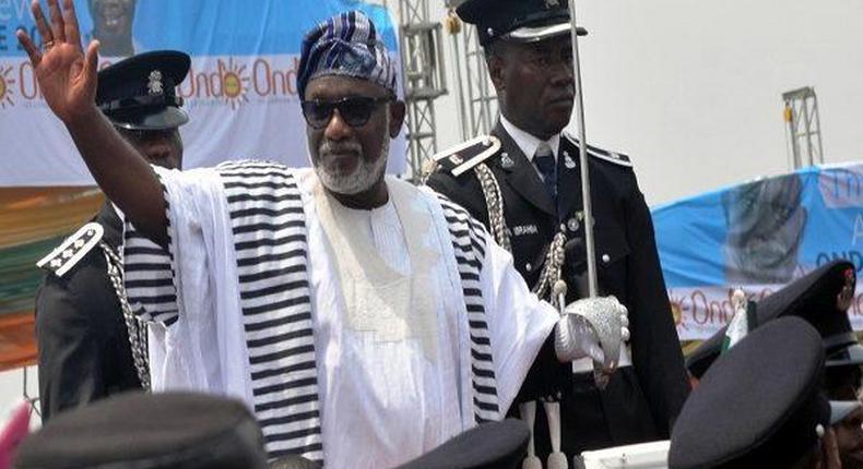 Gov Akeredolu of Ondo State sworn-in for a second term in office on Feb 24, 2021 (Punch)