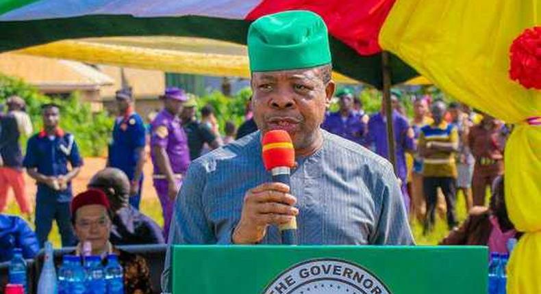 Governor of Imo state, Rt Hon Emeka Ihedioha, during the inauguration of solar power project (Imo state govt)