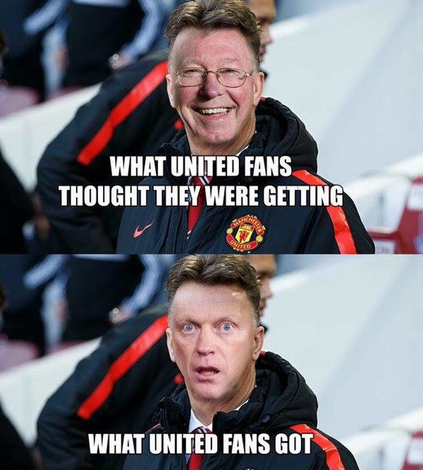 Memy po blamażu Manchesteru United. Fani chcą głowy van Gaala! GALERIA