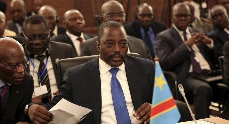 Democratic Republic of Congo's President Joseph Kabila attends a two-day meeting of leaders from the Southern African Development Community (SADC) in Pretoria November 4, 2013. 