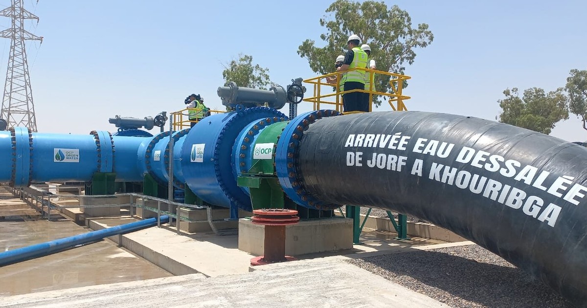Morocco launches longest desalinated water pipeline to power world’s largest phosphate mine